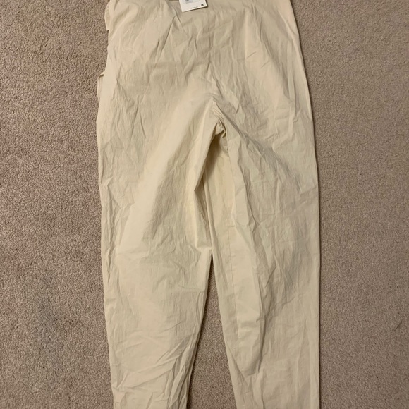 Zara asymmetrical beige pants bow waist - Picture 5 of 6